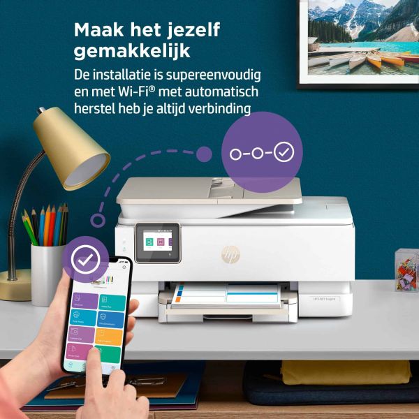 HP ENVY HP Inspire 7924e All-in-One printer, Home, Printen, kopiëren, scannen, Draadloos; HP+; Geschikt voor HP Instant Ink; Automatische documentinvoer (349W0B#629)