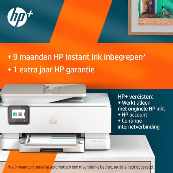 HP ENVY HP Inspire 7924e All-in-One printer, Home, Printen, kopiëren, scannen, Draadloos; HP+; Geschikt voor HP Instant Ink; Automatische documentinvoer (349W0B#629)