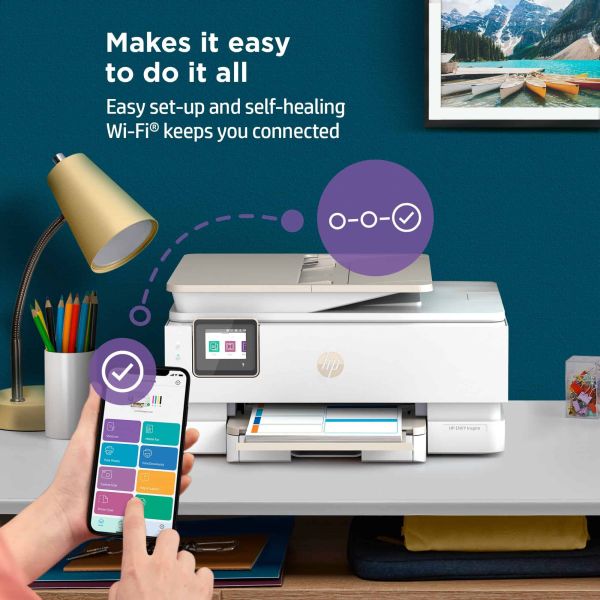 HP ENVY HP Inspire 7924e All-in-One printer, Home, Printen, kopiëren, scannen, Draadloos; HP+; Geschikt voor HP Instant Ink; Automatische documentinvoer (349W0B#629)