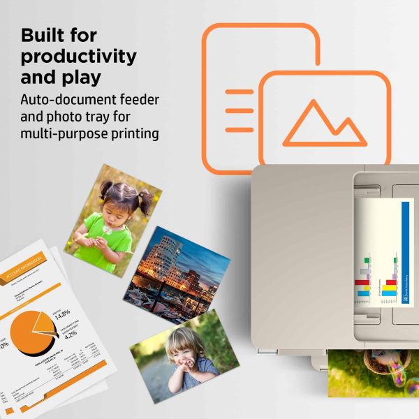 HP ENVY HP Inspire 7924e All-in-One printer, Home, Printen, kopiëren, scannen, Draadloos; HP+; Geschikt voor HP Instant Ink; Automatische documentinvoer (349W0B#629)