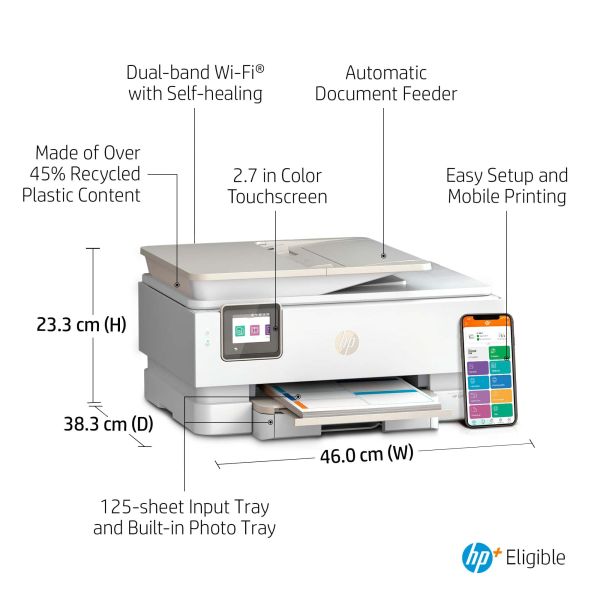 HP ENVY HP Inspire 7924e All-in-One printer, Home, Printen, kopiëren, scannen, Draadloos; HP+; Geschikt voor HP Instant Ink; Automatische documentinvoer (349W0B#629)