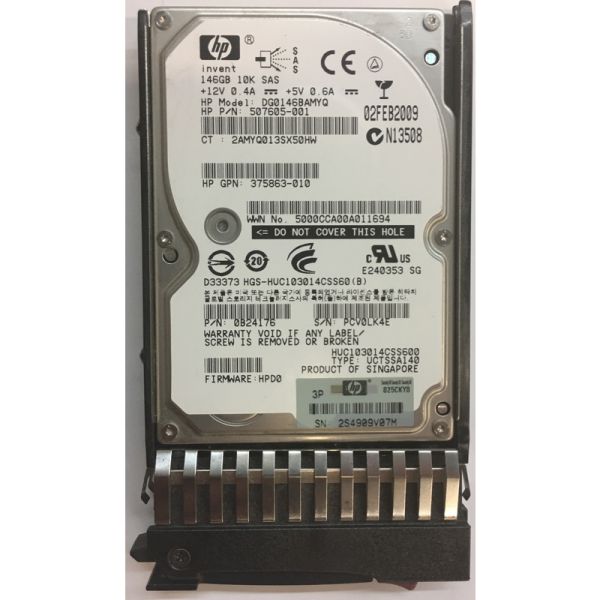 HP 146GB 10K SAS SFF Hard Drive (375863-010)