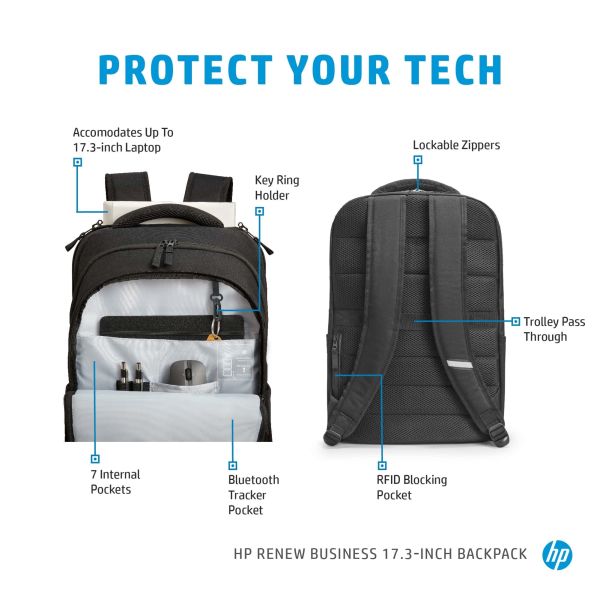 HP Renew Business 17,3 inch laptopbackpack (3E2U5AA)