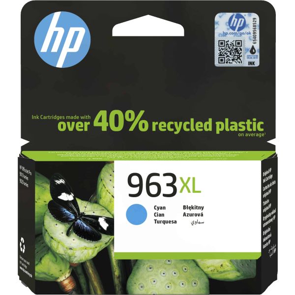 HP 963XL originele high-capacity cyaan inktcartridge (3JA27AE) HP 963XL originele high-capacity cyaan inktcartridge (3JA27AE)