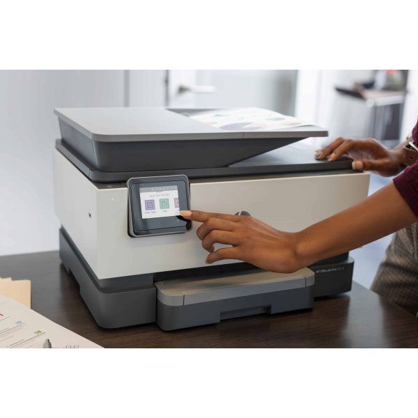 HP OfficeJet Pro 9010 All-in-One printer, Kleur, Printer voor Kleine en middelgrote ondernemingen, Printen, kopiëren, scannen, faxen, Automatische documentinvoer; Dubbelzijdig printen; Scannen naar e-mail (3UK83B#A80)