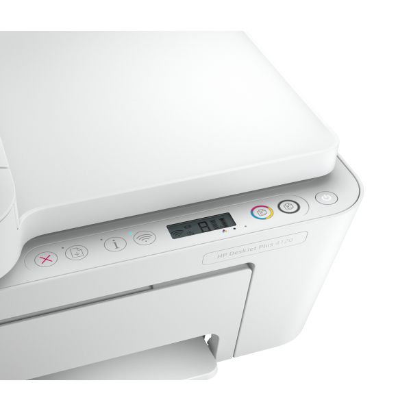 HP DeskJet Plus 4120 Draadloos All-in-One Kleur Printer, Instant Ink; Kopieerapparaat, scanner (3XV14B#629) HP DeskJet Plus 4120 Draadloos All-in-One Kleur Printer, Instant Ink; Kopieerapparaat, scanner (3XV14B#629)