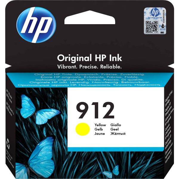 HP 912 originele gele inktcartridge (3YL79AE#BGX) HP 912 originele gele inktcartridge (3YL79AE#BGX)