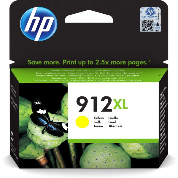 HP 912XL originele high-capacity gele inktcartridge (3YL83AE#BGX)