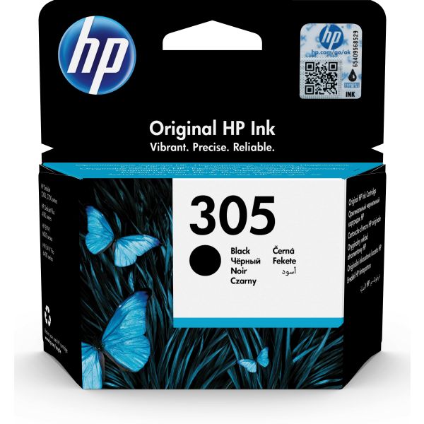 HP 305 originele zwarte inktcartridge (3YM61AE#302) HP 305 originele zwarte inktcartridge (3YM61AE#302)