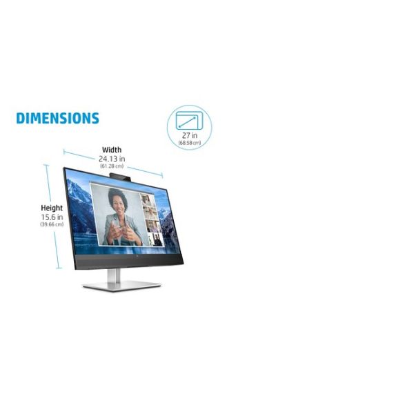 HP E-Series E27m G4 computer monitor 68,6 cm (27") 2560 x 1440 Pixels Quad HD Zwart (40Z29AA)