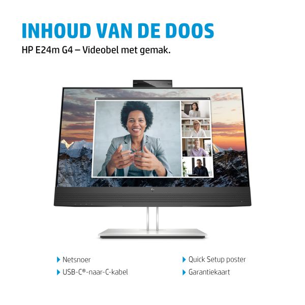 HP E24m G4 FHD USB-C conferentiemonitor (40Z32AA#ABB)