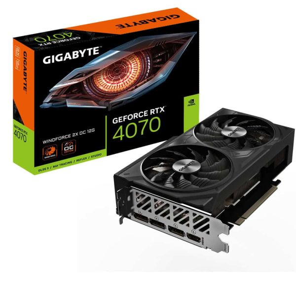 Gigabyte GeForce RTX 4070 WINDFORCE 2X OC 12G NVIDIA 12 GB GDDR6X (GV-N4070WF2OC-12GD) Gigabyte GeForce RTX 4070 WINDFORCE 2X OC 12G NVIDIA 12 GB GDDR6X (GV-N4070WF2OC-12GD)