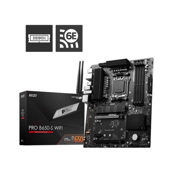 MSI PRO B650-S WIFI moederbord AMD B650 Socket AM5 ATX (PRO B650-S WIFI)
