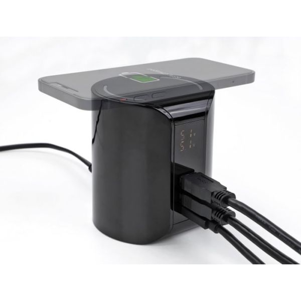DeLOCK 41441 oplader voor mobiele apparatuur Smartphone Zwart AC Draadloos opladen Snel opladen Binnen (41441)