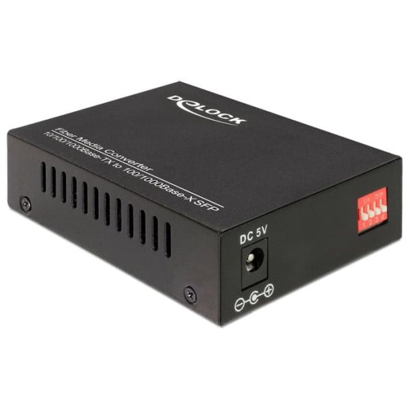 DeLOCK 86110 netwerk media converter 1000 Mbit/s Zwart (86110)