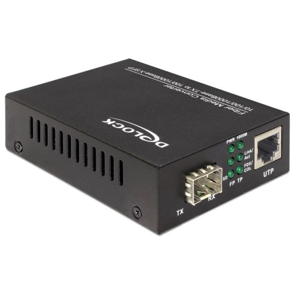 DeLOCK 86110 netwerk media converter 1000 Mbit/s Zwart (86110)