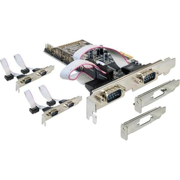 DELOCK PCI Express Card 6x D-Sub9 RS-232 ext (89347)