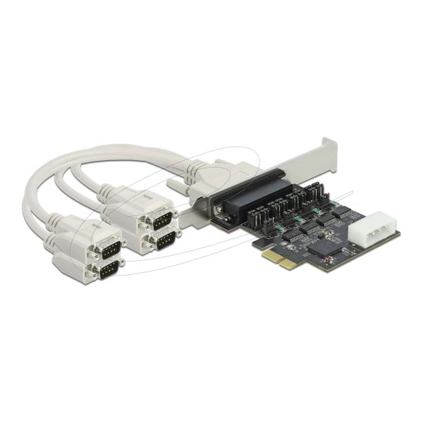 Delock PCI Express Serial RS-232 4-poort Low-profile (89895)