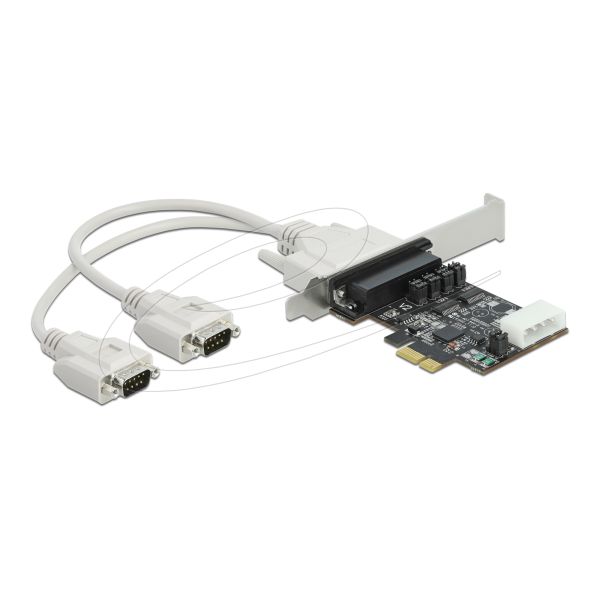 DELOCK PCI Express x1 Karte zu 2 x Seriell RS-232 5 V / 12 (89909)