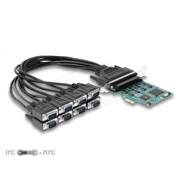 DELOCK PCI Express x1 Karte zu 8 x Seriell RS-232 (90411)