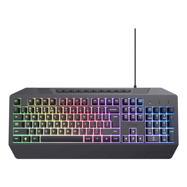 Trust GXT 836 Evocx Verlicht gaming‑toetsenbord – gaming toetsenbord – RGB verlichting – Anti‑ghosting – QWERTY – Zwart (24722) Trust GXT 836 Evocx Verlicht gaming‑toetsenbord – gaming toetsenbord – RGB verlichting – Anti‑ghosting – QWERTY – Zwart (24722)