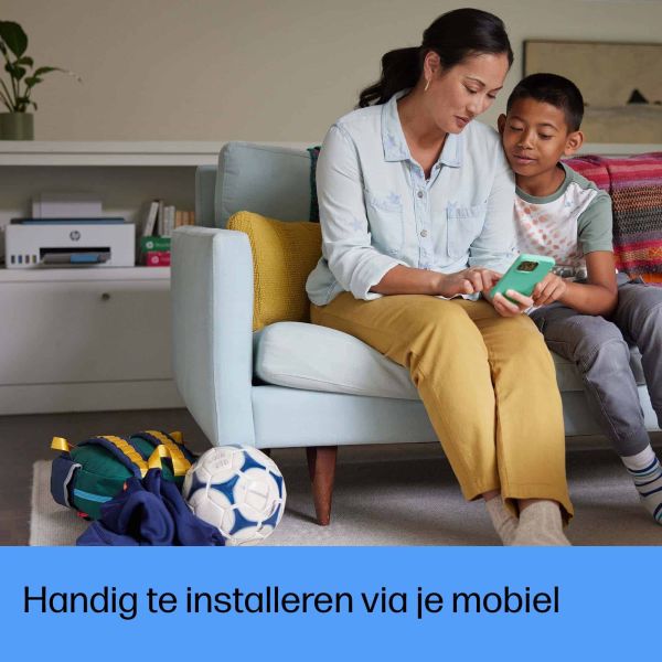 HP Smart Tank 5106 All-in-One-printer, Kleur, Printer voor Thuis en thuiskantoor, Printen, kopiëren, scannen, Draadloos; printertank voor grote volumes; printen vanaf telefoon of tablet; scannen naar pdf (4A8D1A#BHC)