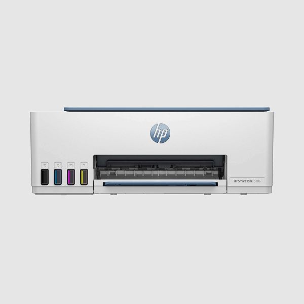 HP Smart Tank 5106 All-in-One-printer, Kleur, Printer voor Thuis en thuiskantoor, Printen, kopiëren, scannen, Draadloos; printertank voor grote volumes; printen vanaf telefoon of tablet; scannen naar pdf (4A8D1A#BHC)