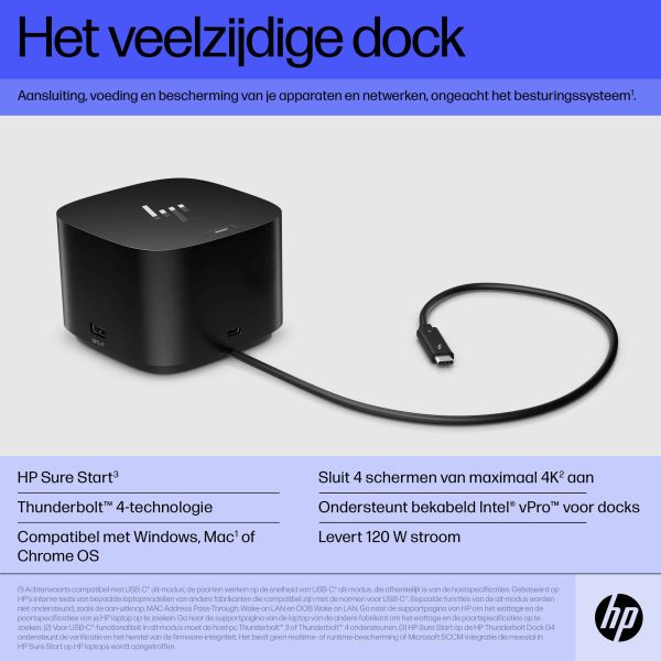 HP Thunderbolt Dock 120 watt G4 (4J0A2AA)