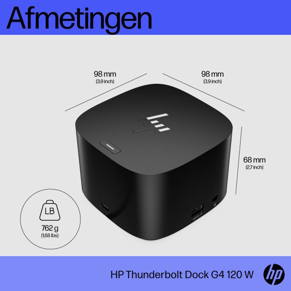 HP Thunderbolt Dock 120 watt G4 (4J0A2AA#ABB)