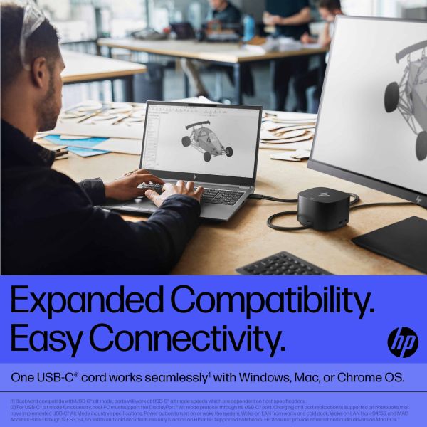 HP Thunderbolt Dock 280W G4 met combokabel (4J0G4AA#ABB)