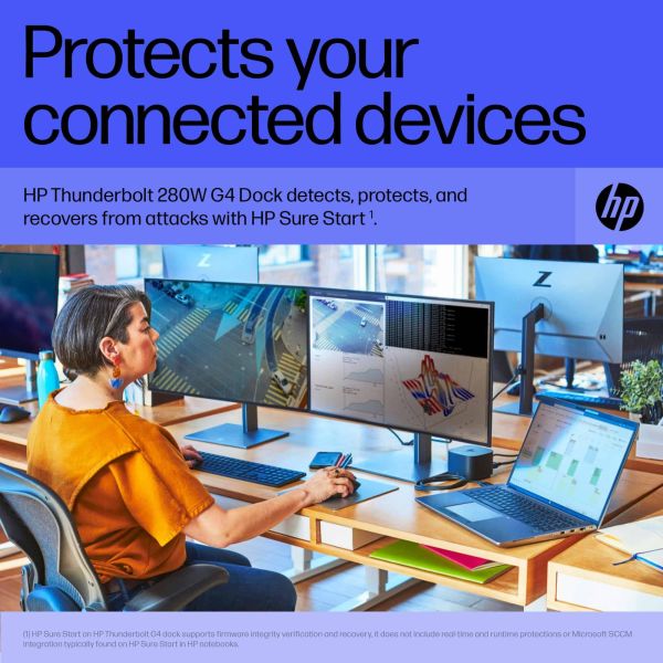 HP Thunderbolt Dock 280W G4 met combokabel (4J0G4AA#ABB)