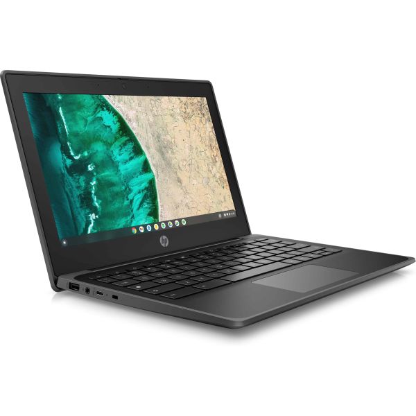 HP Fortis G9 Q Chromebook 29,5 cm (11.6") HD Qualcomm Snapdragon 7c 8 GB LPDDR4x-SDRAM 64 GB eMMC Wi-Fi 5 (802.11ac) ChromeOS Zwart (4L1K6EA#ABH)