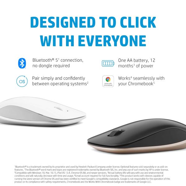HP 410 Slim Silver Bluetooth-muis (4M0X5AA#ABB)