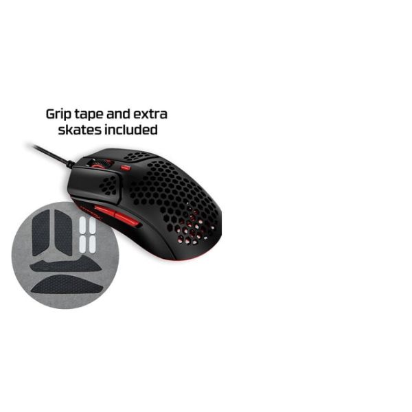 HyperX Pulsefire Haste Gaming muis (zwart-rood) (4P5E3AA)