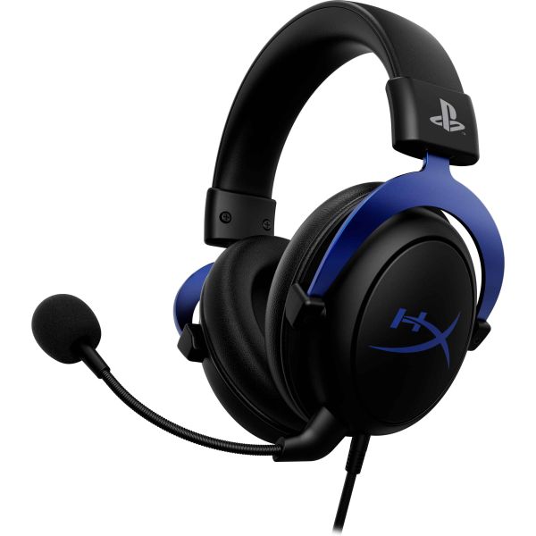 HP HyperX Cloud Headset Bedraad Hoofdband Gamen Zwart, Blauw (4P5H9AM#ABB)