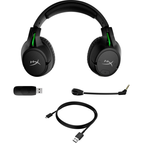HyperX CloudX Flight - draadloze gamingheadset (zwart-groen) - Xbox (4P5J6AA)
