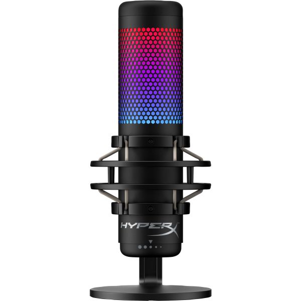 HyperX QuadCast S - USB-microfoon (zwart-grijs) - RGB-verlichting (4P5P7AA)