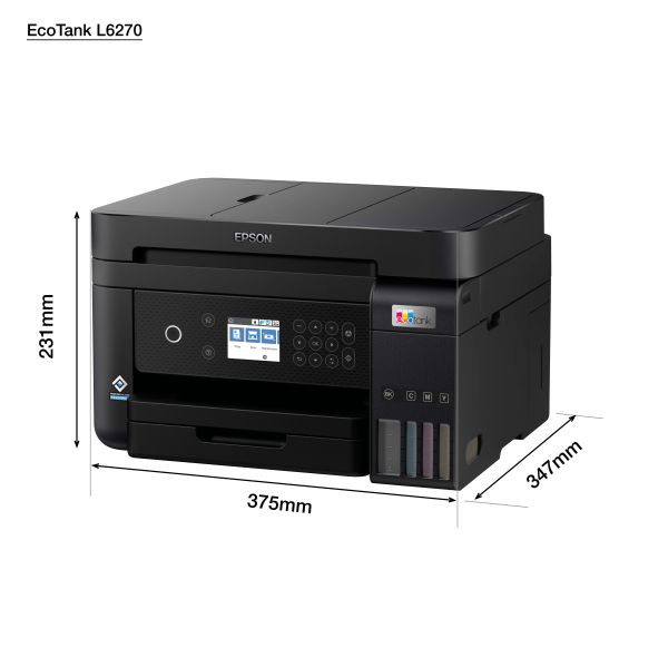 Epson L6270 Inkjet A4 4800 x 1200 DPI 33 ppm Wifi (C11CJ61403)