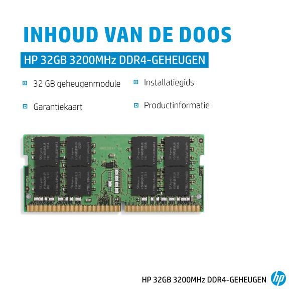 HP 32 GB 3200MHz DDR4 geheugenmodule (4S967AA)