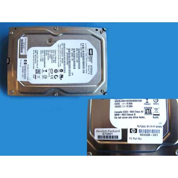 HP 504338-001 interne harde schijf 3.5" 320 GB SATA (504338-001)
