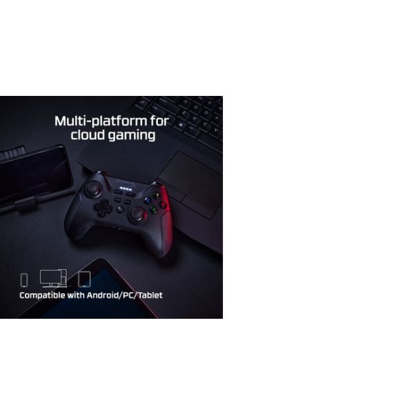 HyperX Clutch - Wireless Gaming Controller (Black) - Mobile, PC (516L8AA)