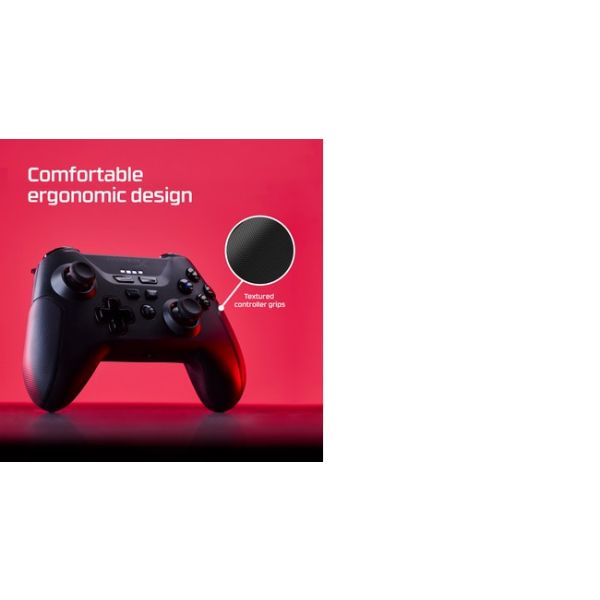 HyperX Clutch - Wireless Gaming Controller (Black) - Mobile, PC (516L8AA)