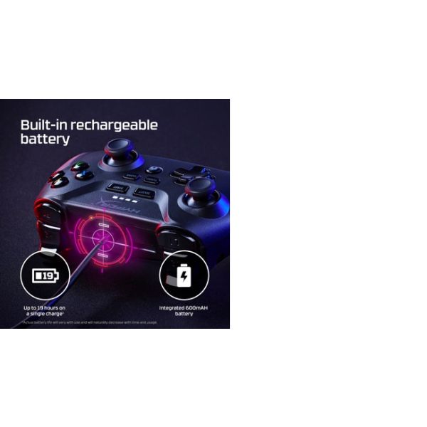 HyperX Clutch - Wireless Gaming Controller (Black) - Mobile, PC (516L8AA)
