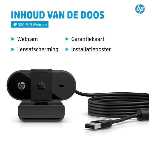 HP 320 FHD-webcam (53X26AA#ABB)