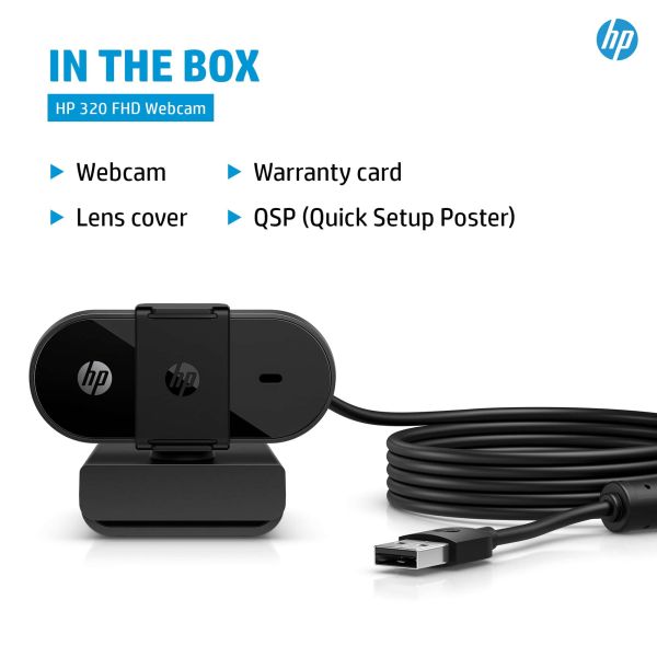 HP 320 FHD-webcam (53X26AA#ABB)