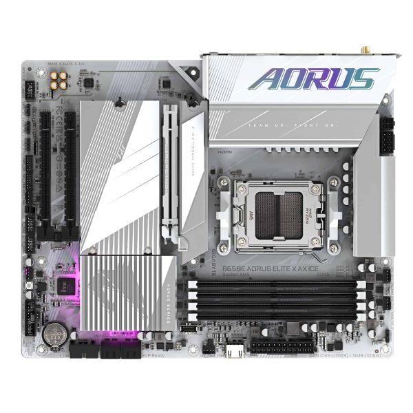Gigabyte B650E AORUS ELITE X AX ICE moederbord AMD B650 Socket AM5 ATX (B650E A ELITE X ICE)