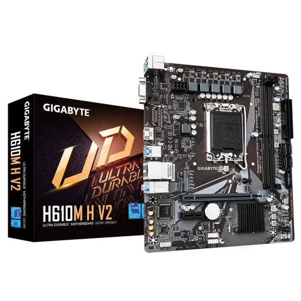 Gigabyte H610M H V2 moederbord Intel H610 Express LGA 1700 micro ATX (H610M H V2) Gigabyte H610M H V2 moederbord Intel H610 Express LGA 1700 micro ATX (H610M H V2)