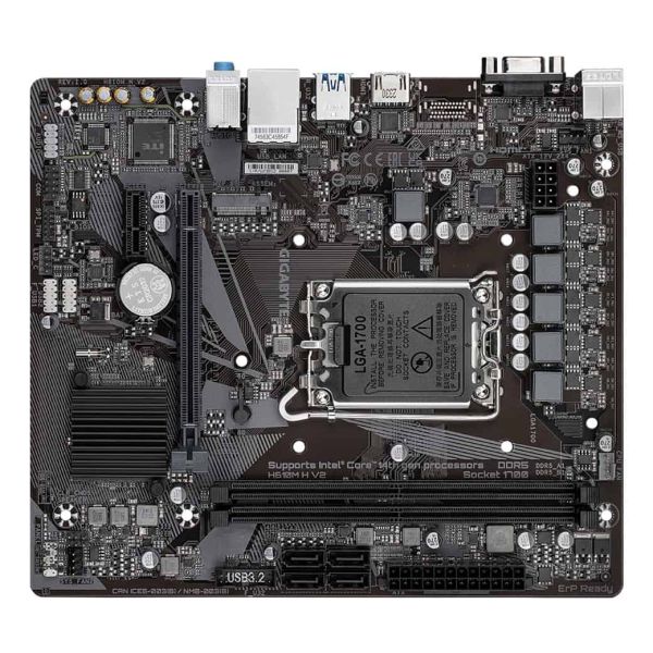 GIGABYTE H610M H V2 moederbord Intel H610 Express LGA 1700 micro ATX (H610M H V2)