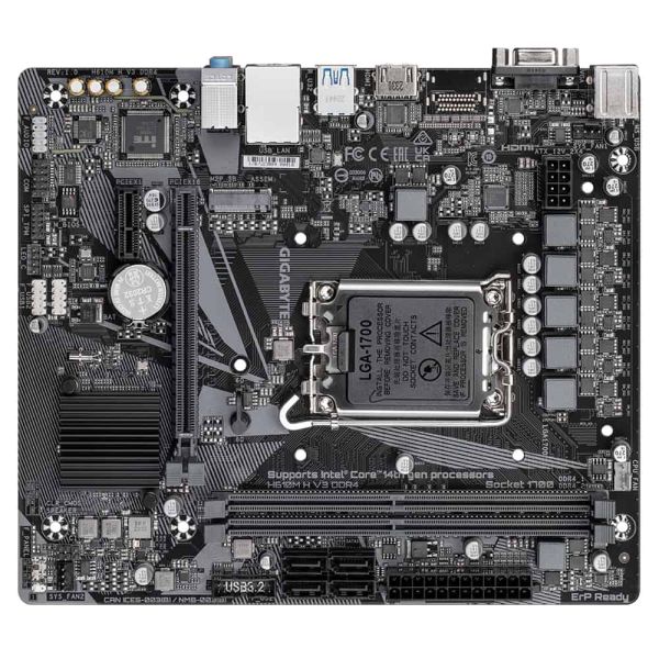 Gigabyte H610M H V3 DDR4 moederbord Intel H610 Express LGA 1700 micro ATX (H610M H V3 DDR4)