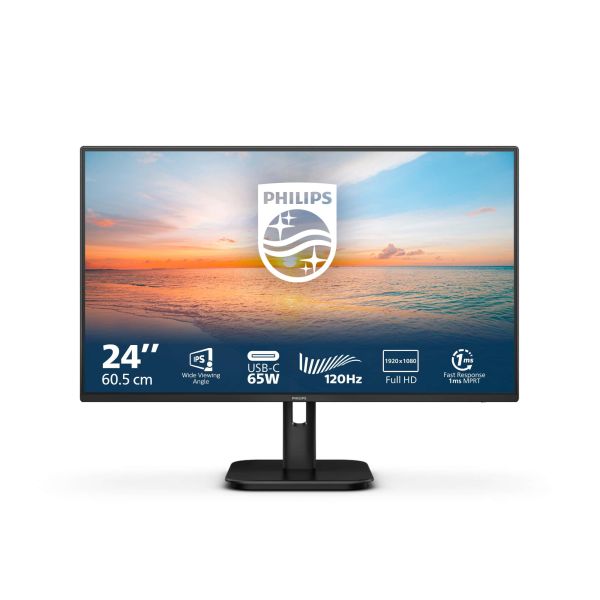 Philips 1000 series 24E1N1300A/00 computer monitor 60,5 cm (23.8") 1920 x 1080 Pixels Full HD LCD Zwart (24E1N1300A/00)